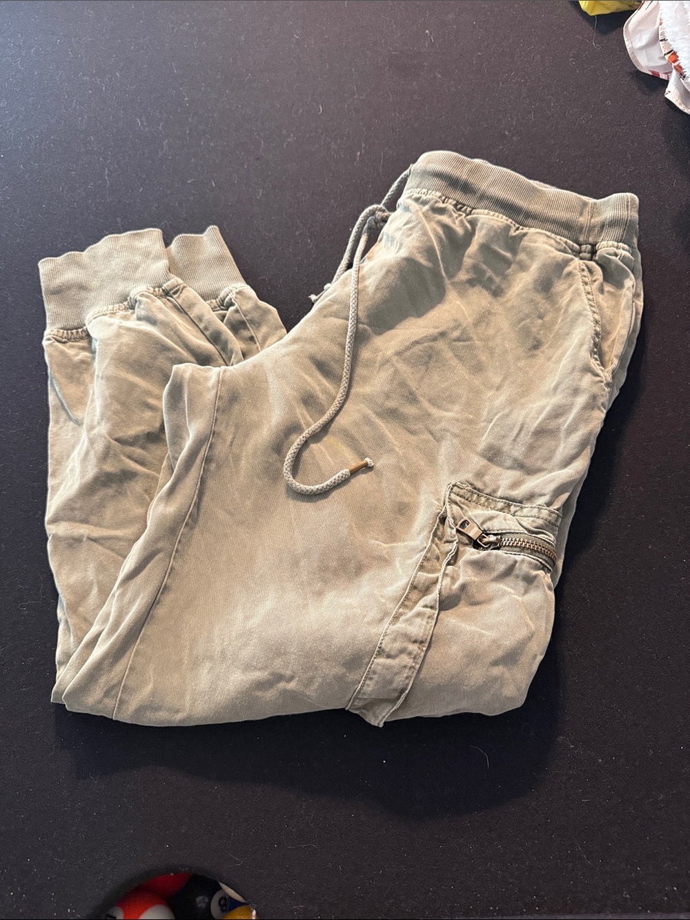 Young Fabulous & Broke Olive Cargo Jogger Pants